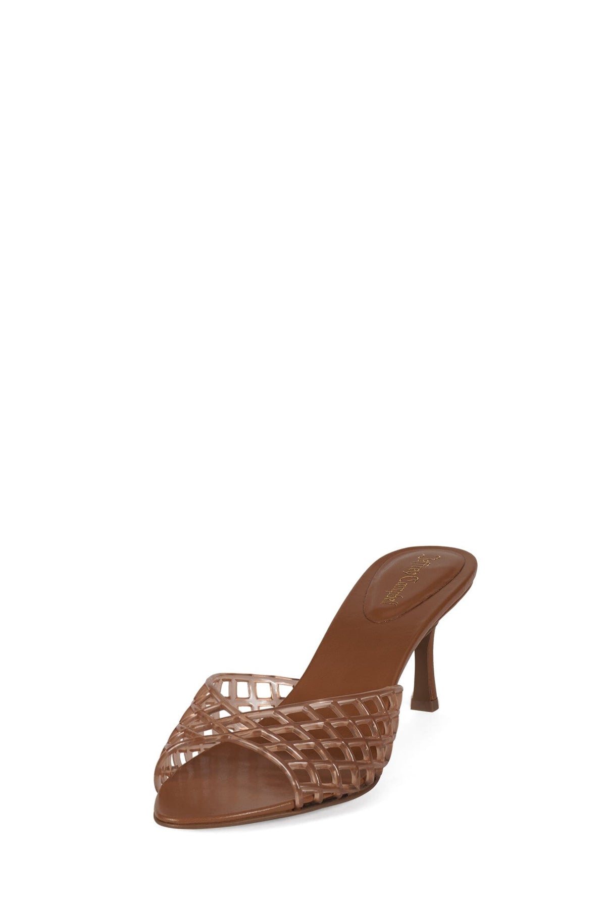 SEABLU Jeffrey Campbell Heeled Jelly Sandal Caramel
_hover