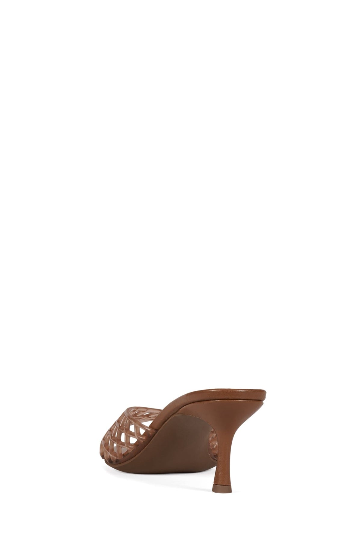 SEABLU Jeffrey Campbell Heeled Jelly Sandal Caramel