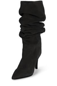 SELWYN Knee-High Boot Dark Grey Suede _hover
