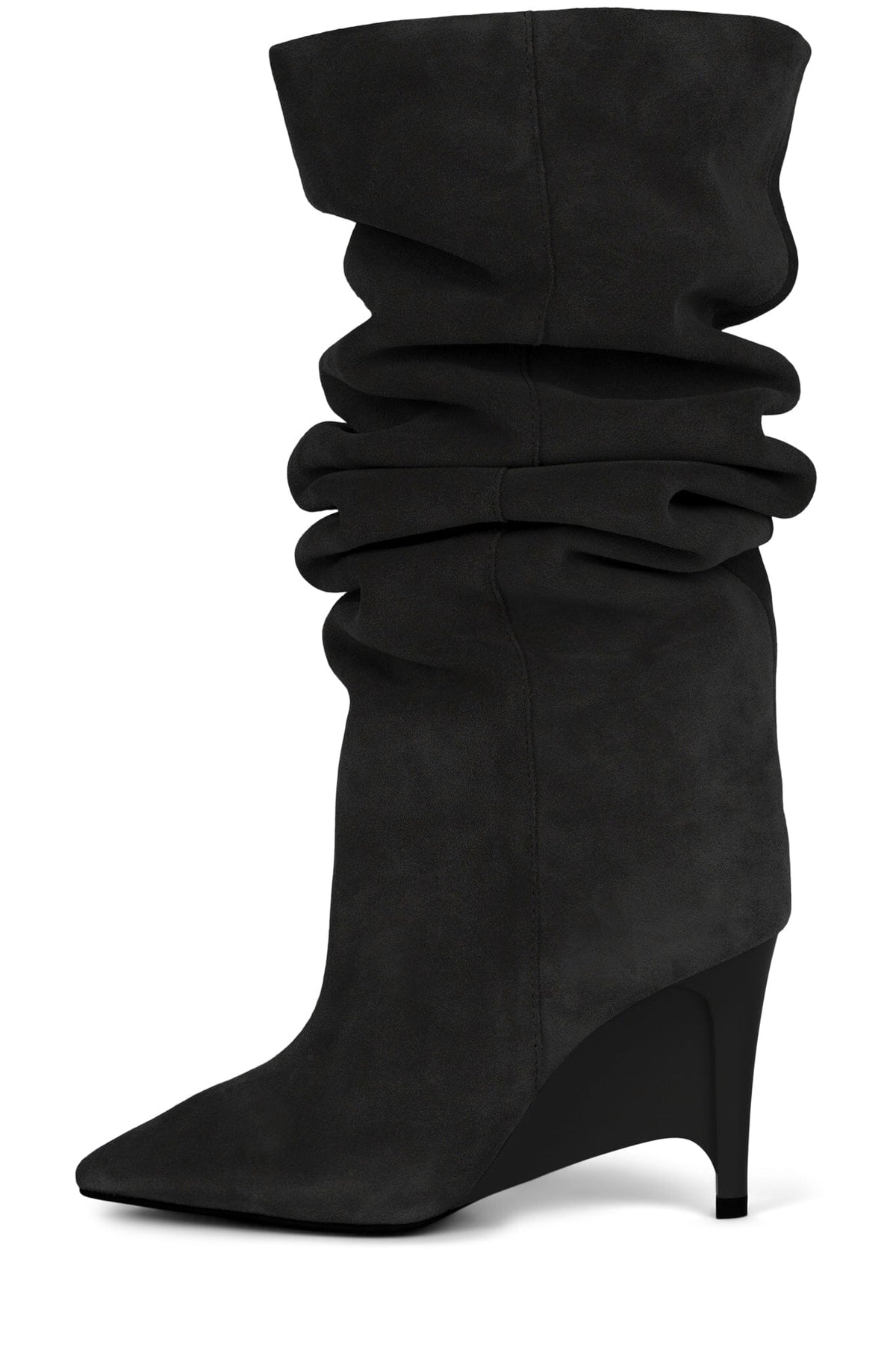 SELWYN Knee-High Boot Dark Grey Suede 