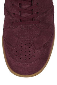 SERVED Jeffrey Campbell High-Top Sneaker Wine Suede