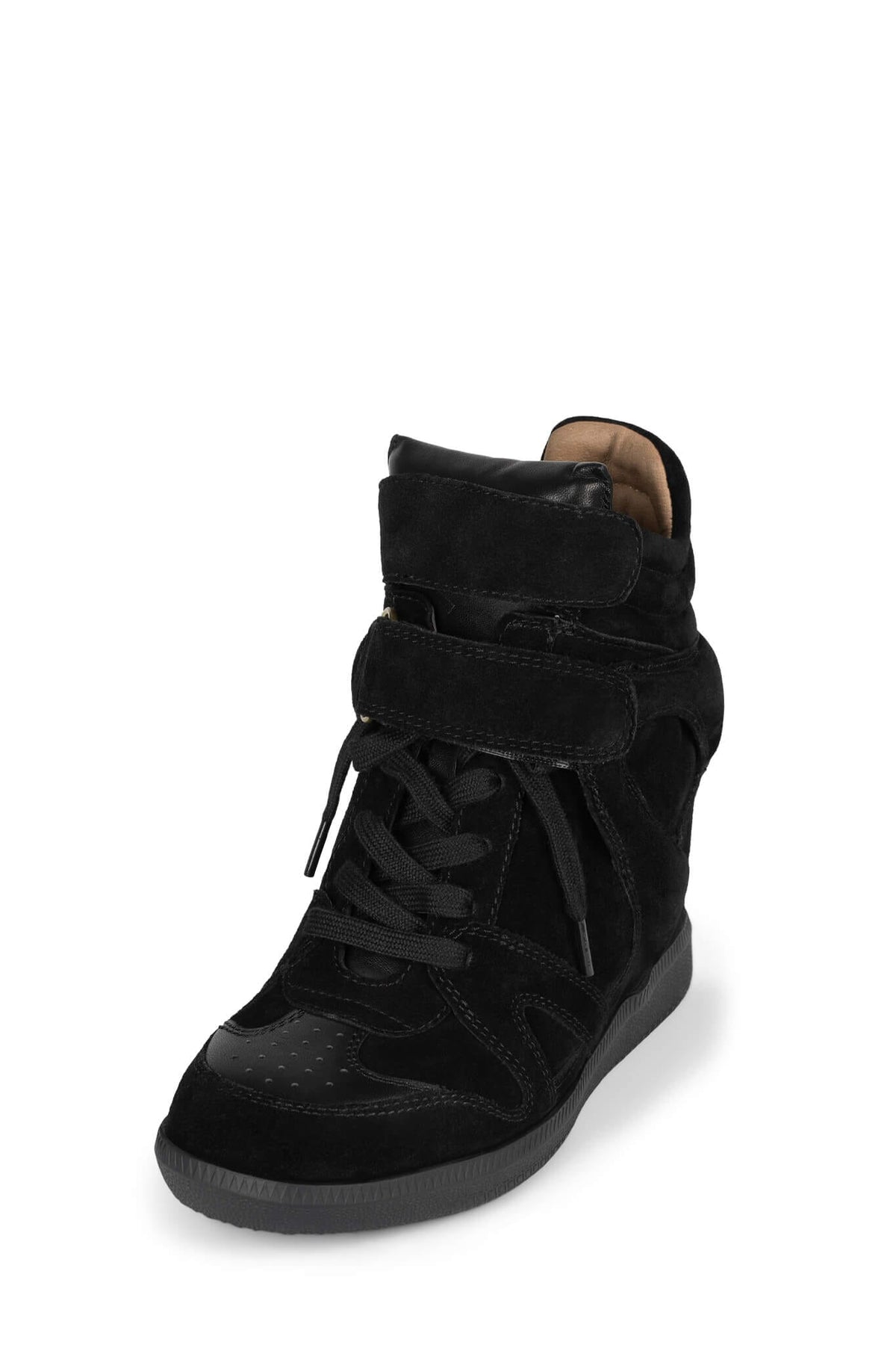 SERVED Jeffrey Campbell High-Top Sneaker Black Suede