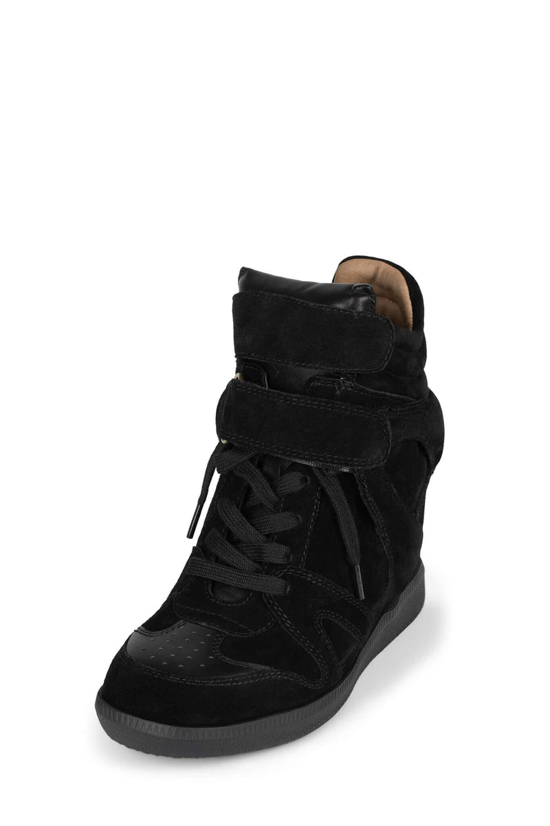 SERVED Jeffrey Campbell High-Top Sneaker Black Suede