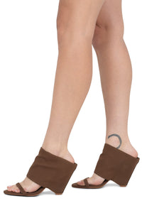 SHADY Jeffrey Campbell Wedge Sandal Caramel Canvas
_hover