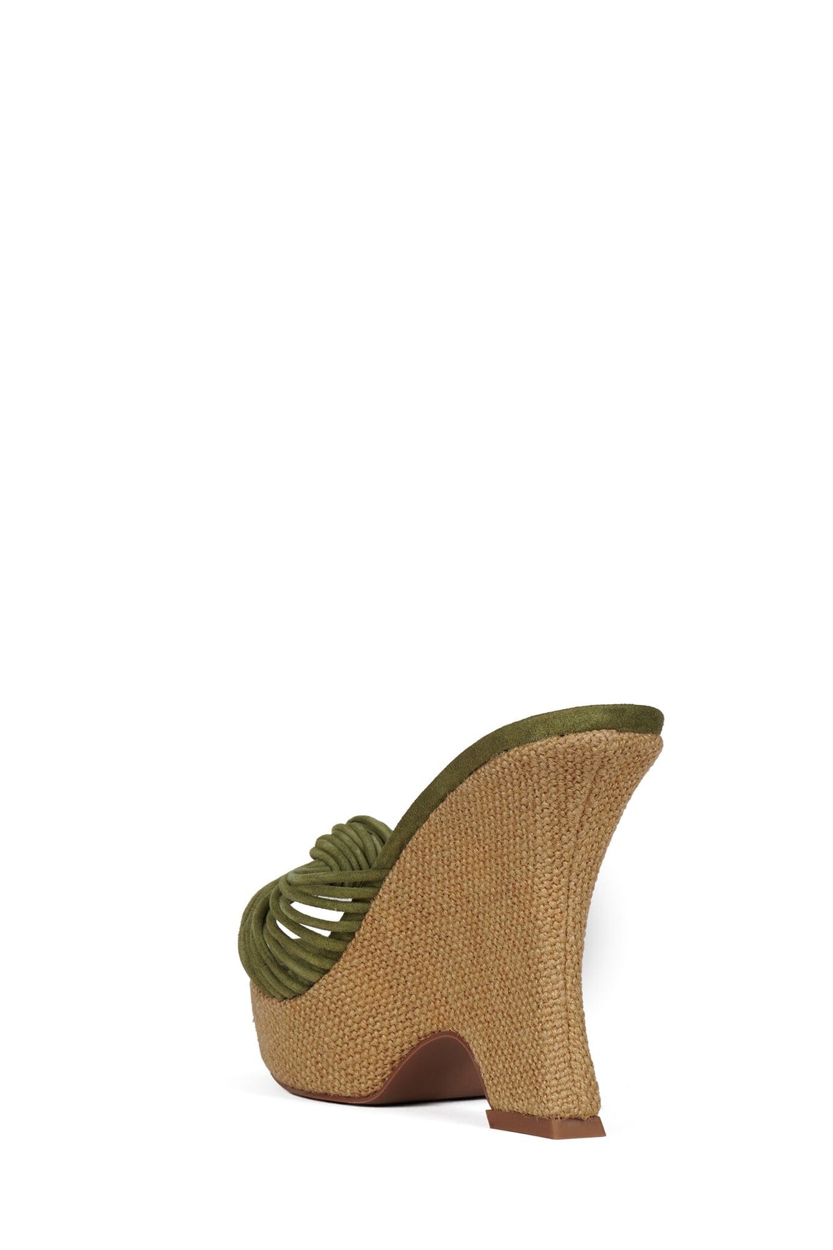 SHOCKWEAVE Jeffrey Campbell Wedge Olive Suede Combo