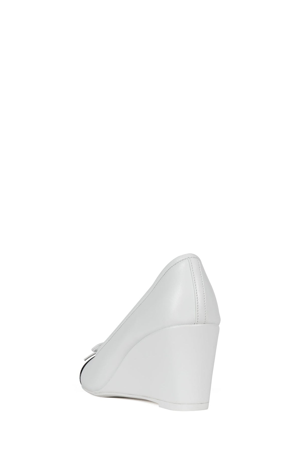 SHOPPING Wedge White Black Combo