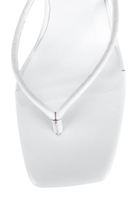 SIMPLICITY Jeffrey Campbell Wedge Sandal White