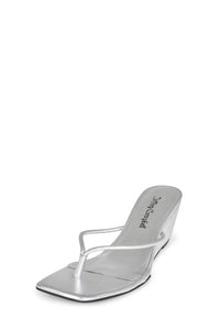 SIMPLICITY Jeffrey Campbell Wedge Sandal Silver _hover