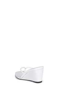 SIMPLICITY Jeffrey Campbell Wedge Sandal White