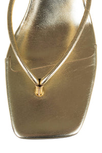 SIMPLICITY Jeffrey Campbell Wedge Sandal Gold