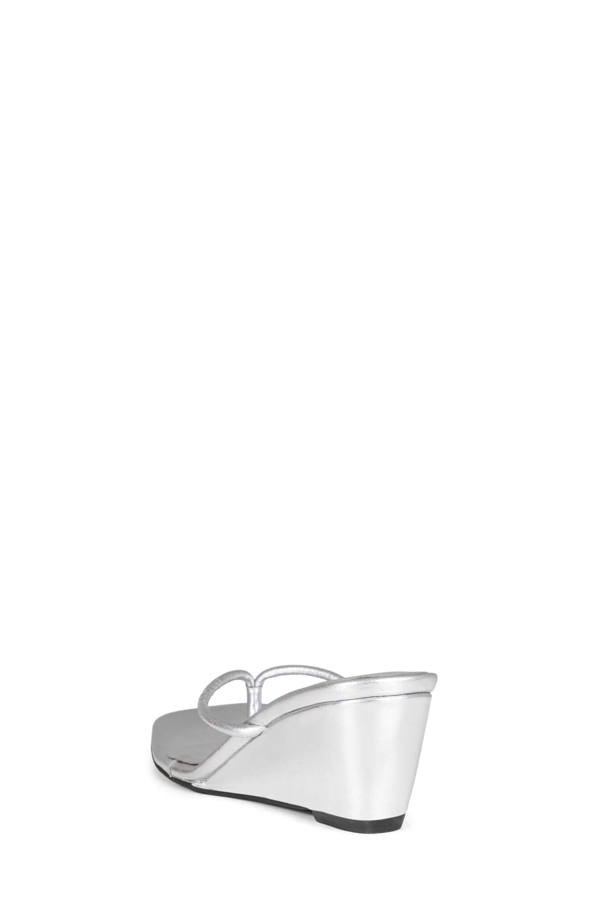 SIMPLICITY Jeffrey Campbell Wedge Sandal Silver