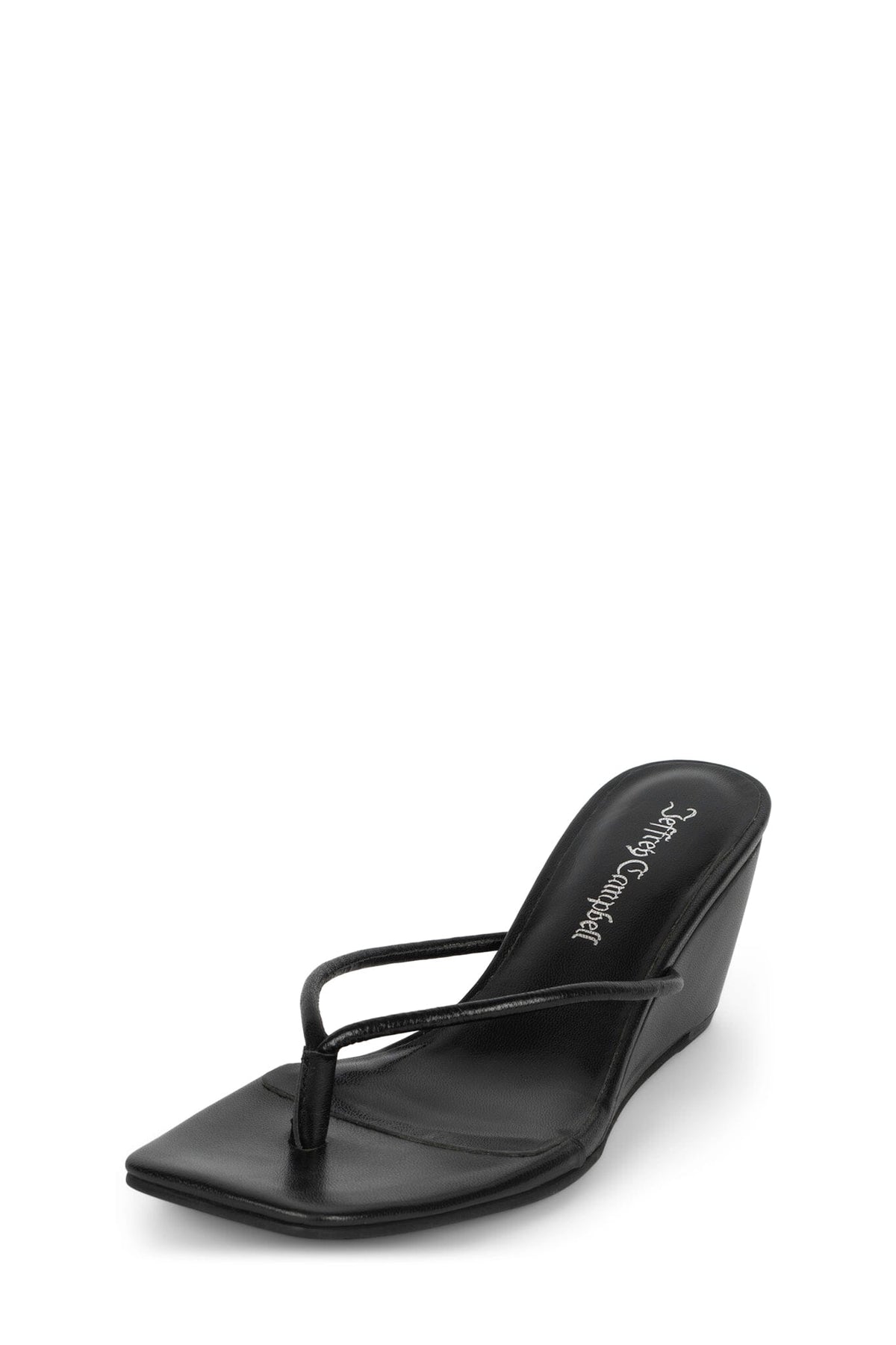 SIMPLICITY Jeffrey Campbell Wedge Sandal Black _hover