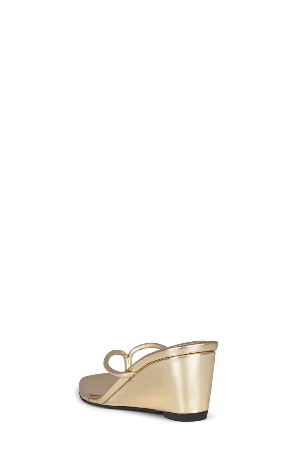 SIMPLICITY Jeffrey Campbell Wedge Sandal Gold