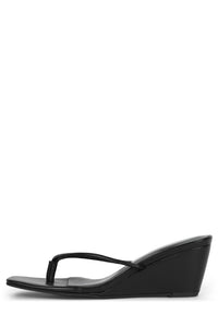 SIMPLICITY Jeffrey Campbell Wedge Sandal Black