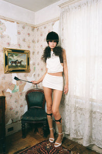 SKORTY Jeffrey Campbell Skirt White _hover
