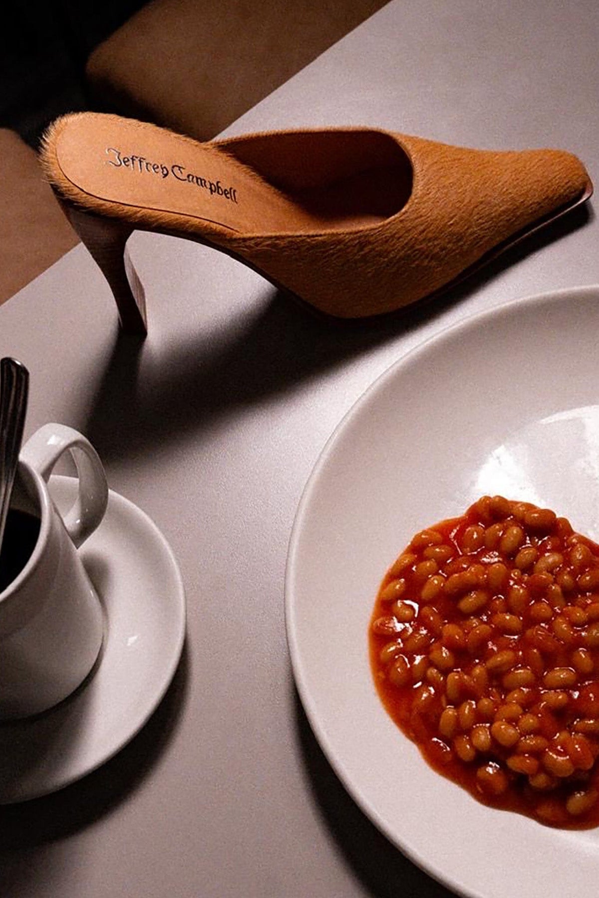 SLEUTH-F Jeffrey Campbell Heeled Mule Wheat Long Hair