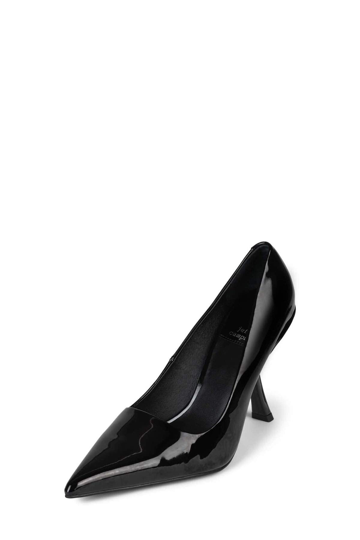 SLING-IT2 Jeffrey Campbell Slant Heels Black Patent