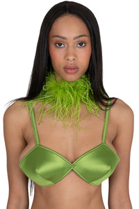 SNUG-F Jeffrey Campbell Choker Chartreuse 