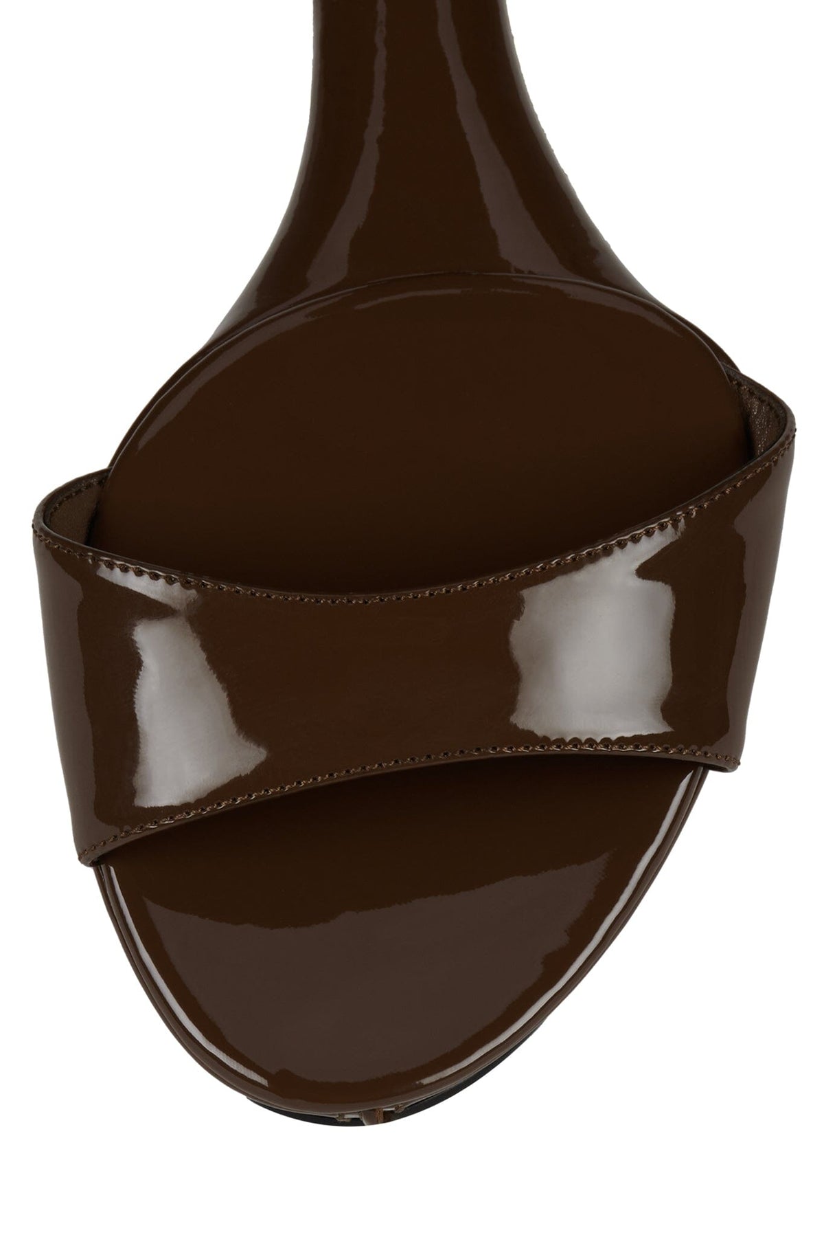 SO-DOWN Jeffrey Campbell Platform Wedge Brown Patent