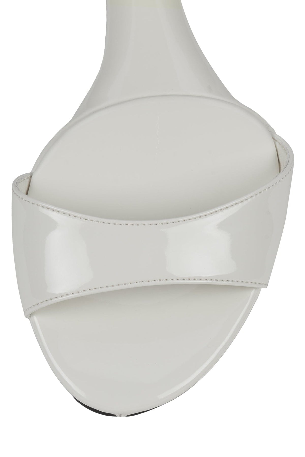 SO-DOWN Jeffrey Campbell Platform Wedge Ivory Patent