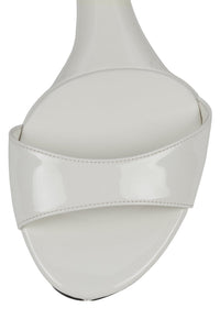 SO-DOWN Jeffrey Campbell Platform Wedge Ivory Patent