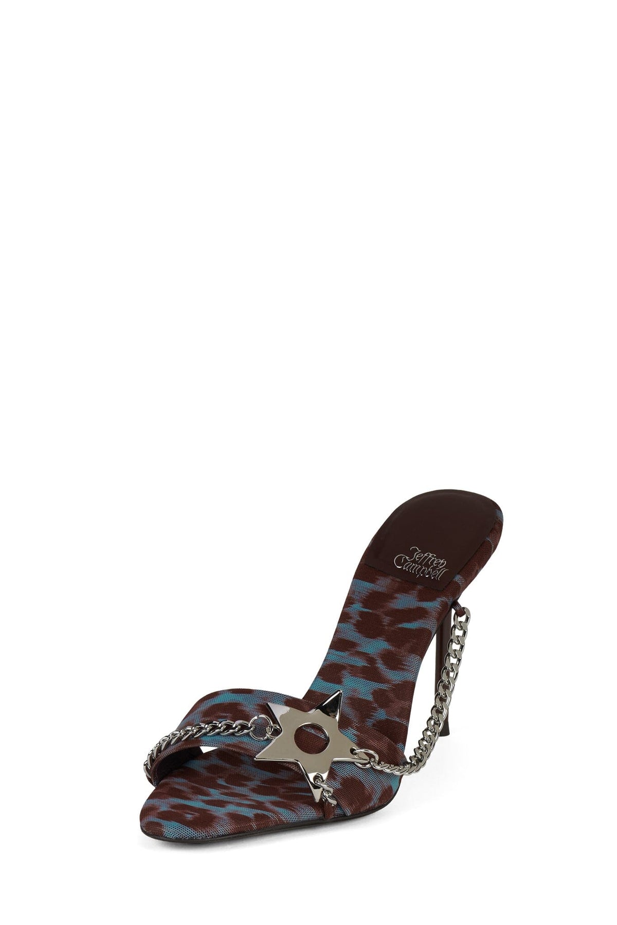 SOIRE-O Heeled Sandal Blue Wine Cheetah Silver _hover