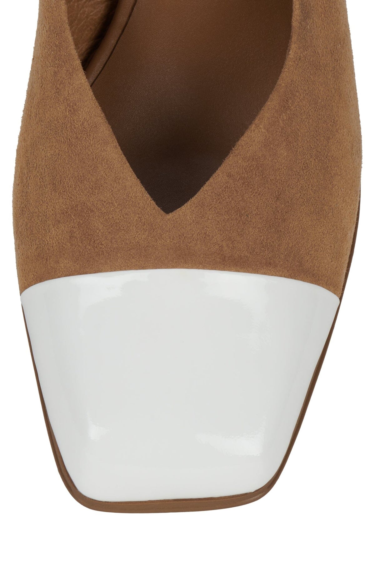 SOUND Jeffrey Campbell Pump Tan Suede White Combo