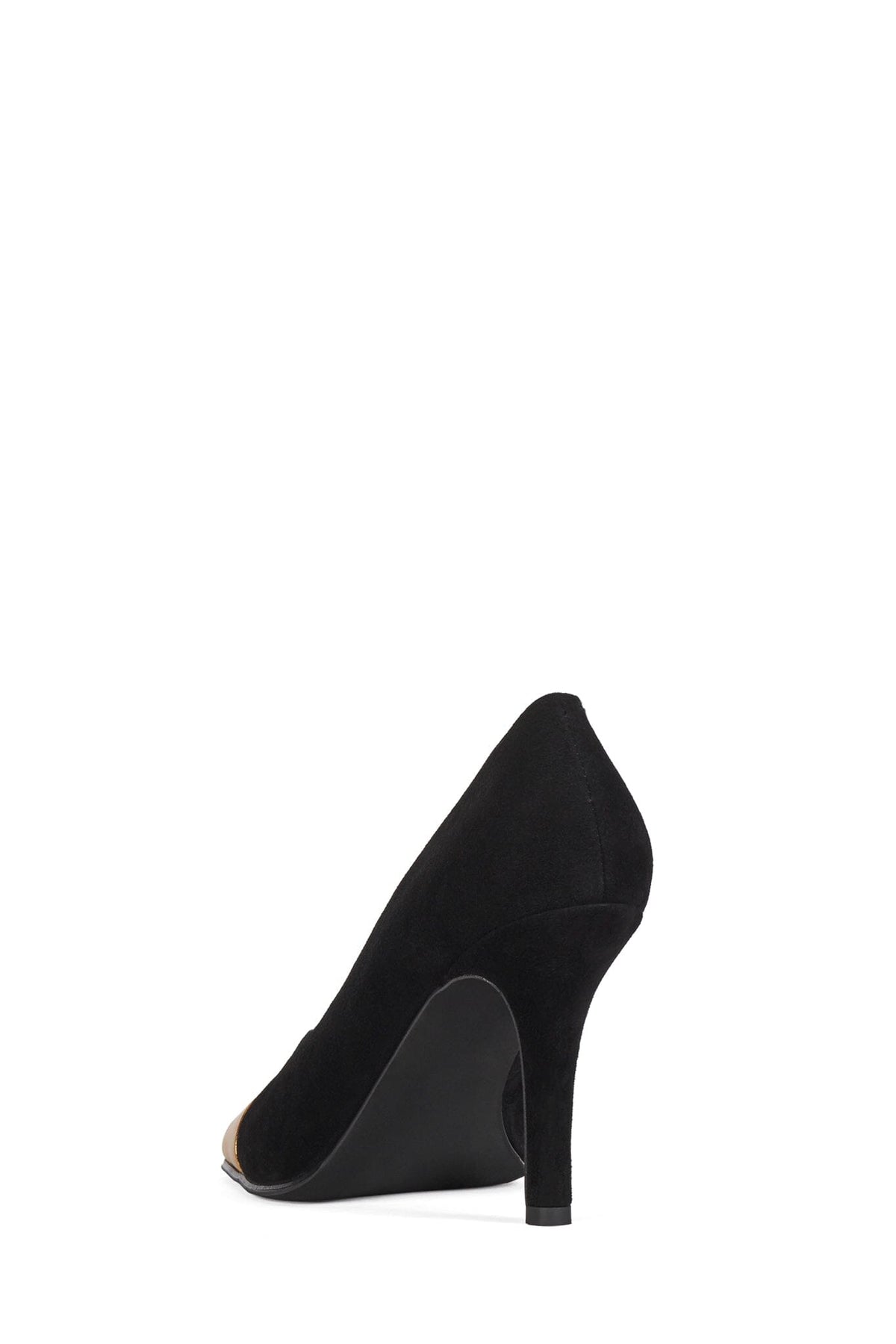 SOUND Jeffrey Campbell Heeled Sandal Black Gold Combo  