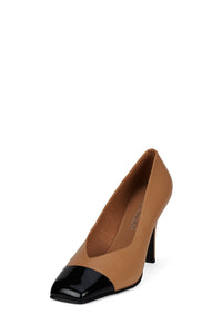 SOUND Jeffrey Campbell Heeled Sandal Beige Black Combo _hover