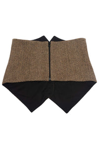 SPEAK-EASY Jeffrey Campbell Corset Brown Multi Tweed 