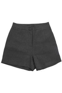 SPEAK-EASY SET Jeffrey Campbell Corset Dark Grey Pinstripe 