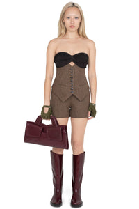 SPEAK-EASY SET Set YYH brown multi tweed