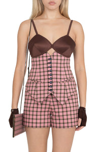 SPEAK-EASY SET Set YYH  pink plaid tweed_hover