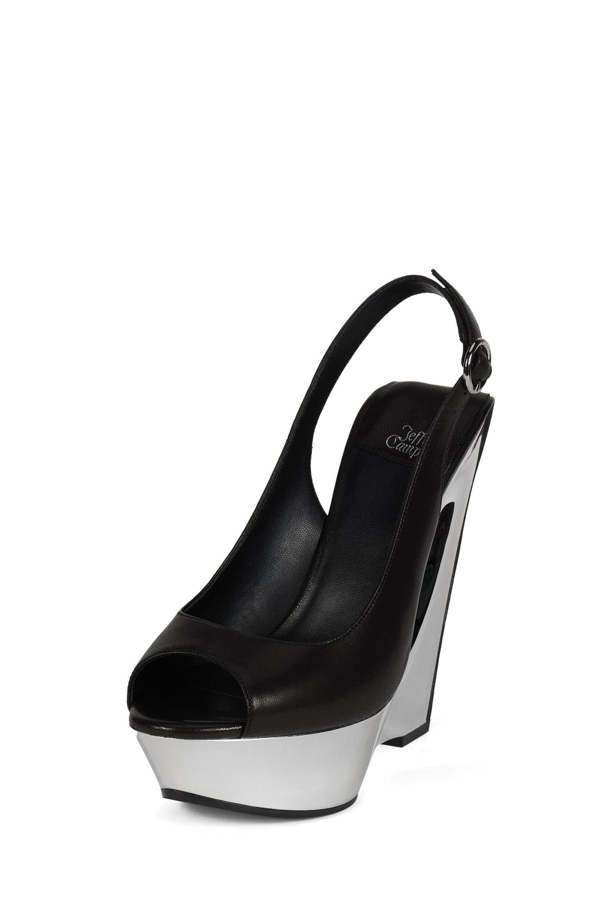 SPEED-SB Jeffrey Campbell Slingback Sandal Black Silver
_hover