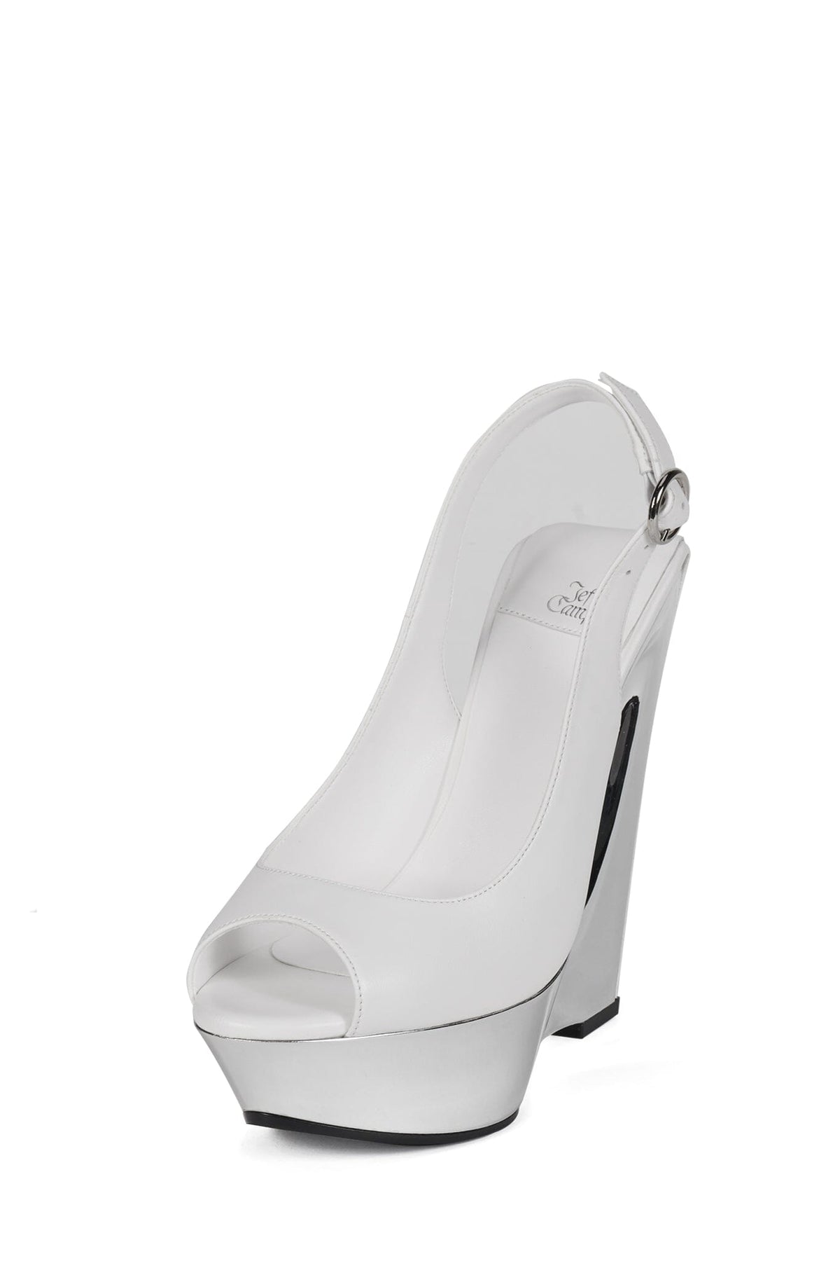 SPEED-SB Jeffrey Campbell Slingback Sandal White Silver
_hover