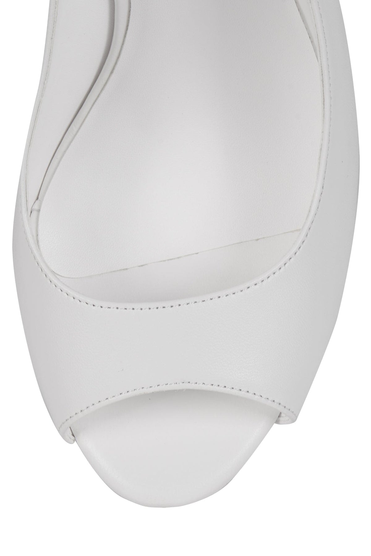 SPEED-SB Jeffrey Campbell Slingback Sandal White Silver