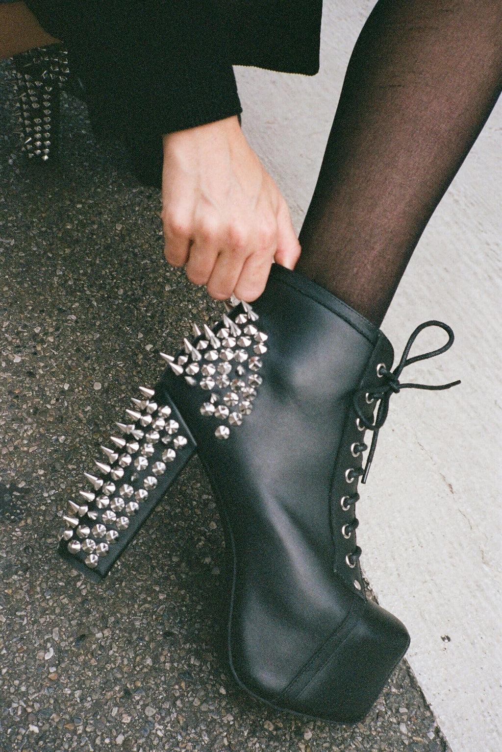 Jeffrey campbell 2025 spiked boots