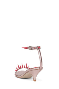 SPIKE-ME Jeffrey Campbell Heeled Sandal Purple Satin Fuchsia