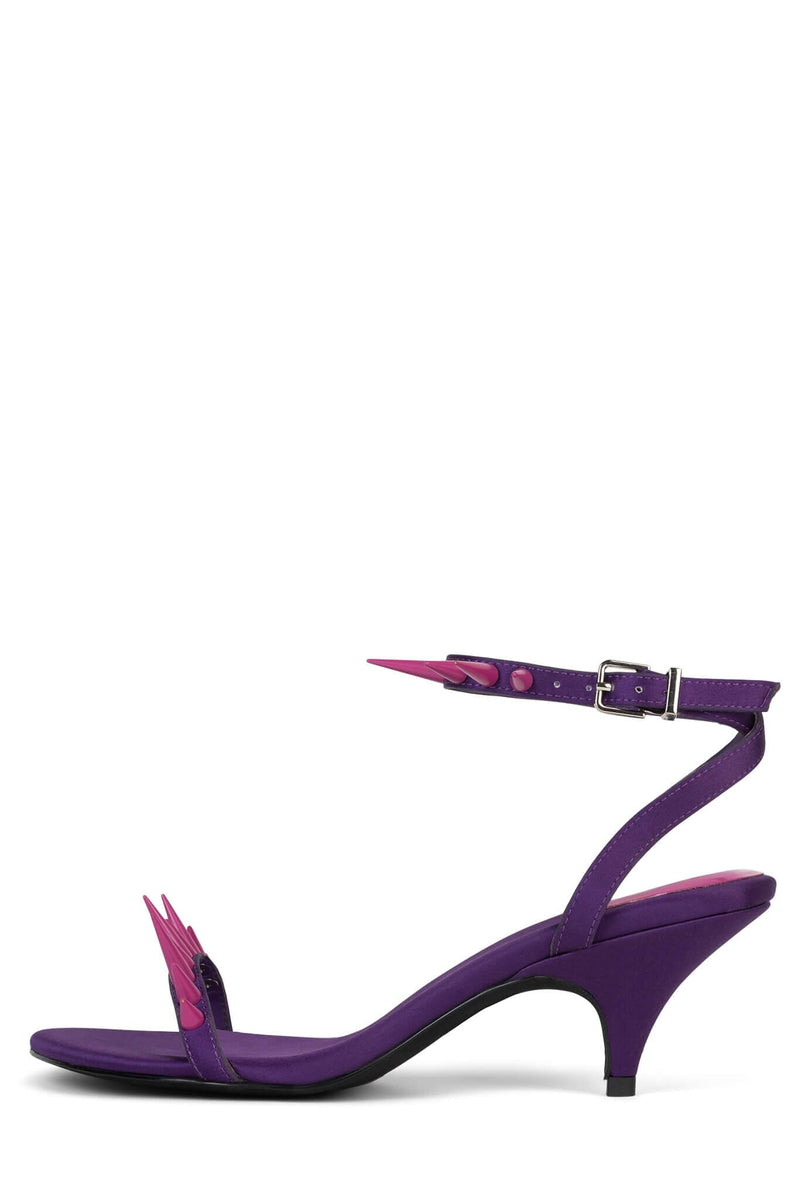 SPIKE-ME Heeled Sandal DV Purple Satin Fuchsia 6 