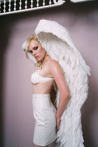 SPINALTAP Jeffrey Campbell Skirt White _hover