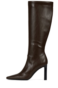SPIRALING Heeled Boot Coffee