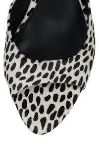 SPY-KID-F Jeffrey Campbell Heeled Sandal White Black Dot