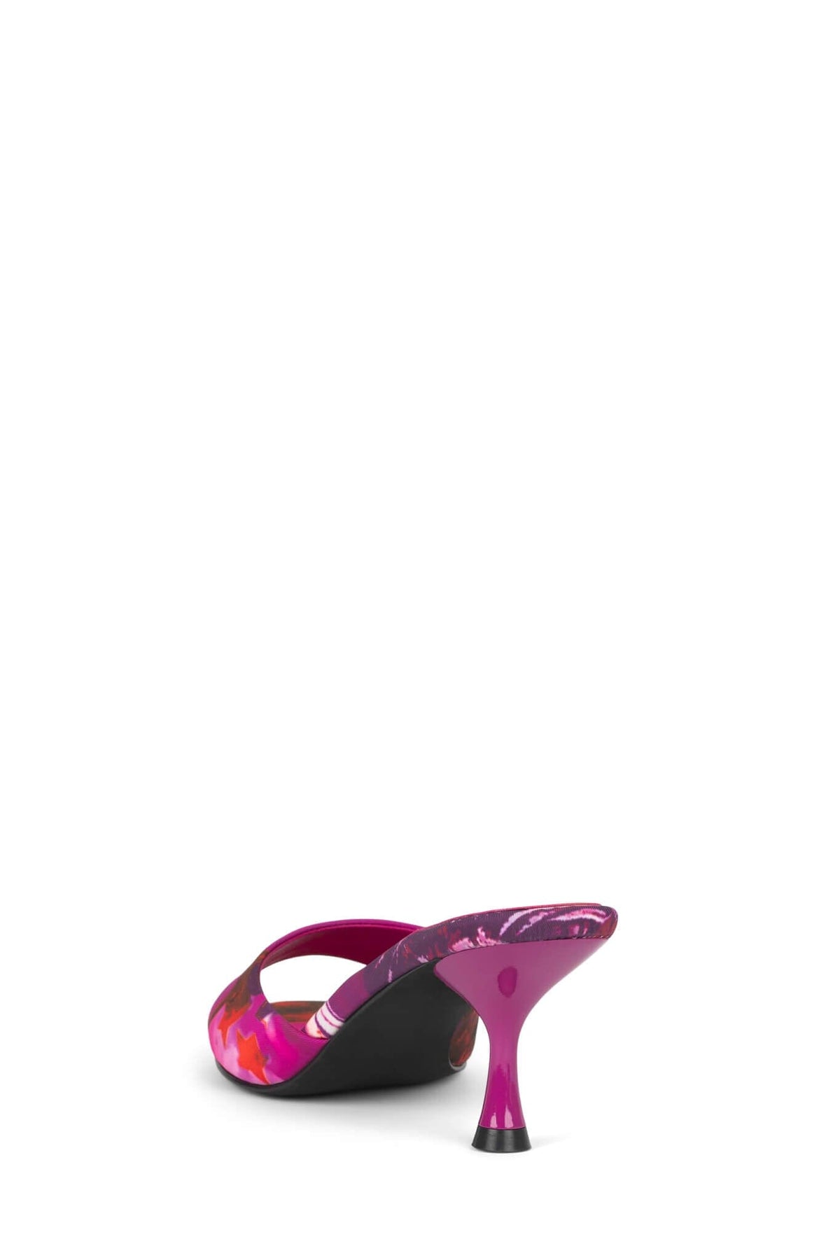 SPY-KID Jeffrey Campbell Kitten Heeled Sandal Fuchsia Bad Girl Combo