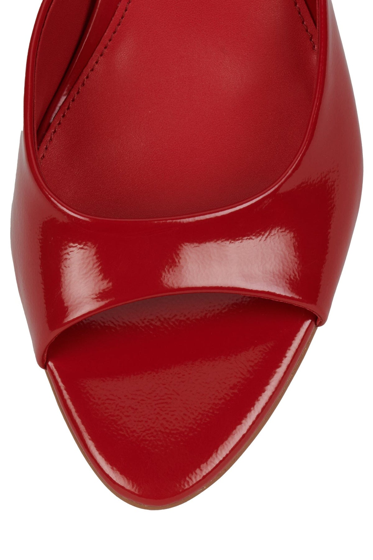 SPY-KID Jeffrey Campbell Heeled Sandal Red Crinkle Patent