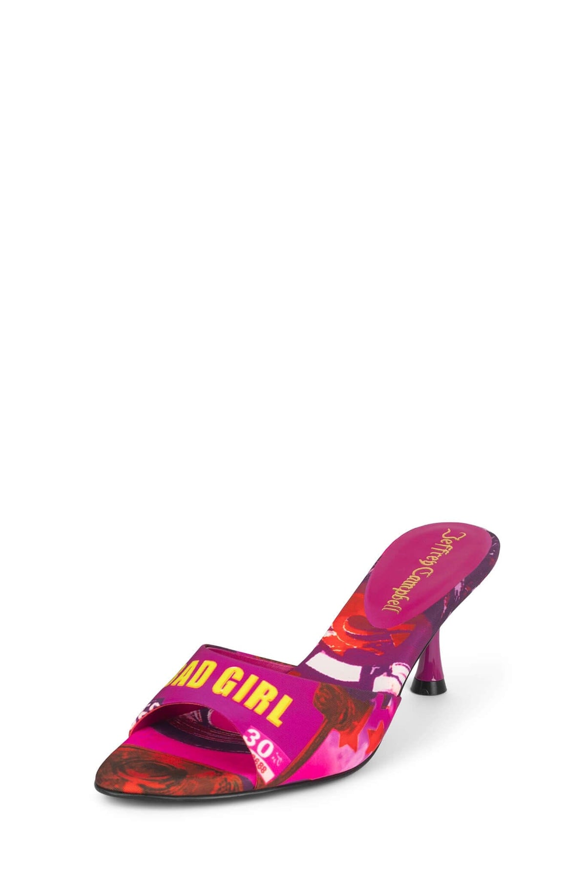 SPY-KID Jeffrey Campbell Kitten Heeled Sandal Fuchsia Bad Girl Combo
_hover