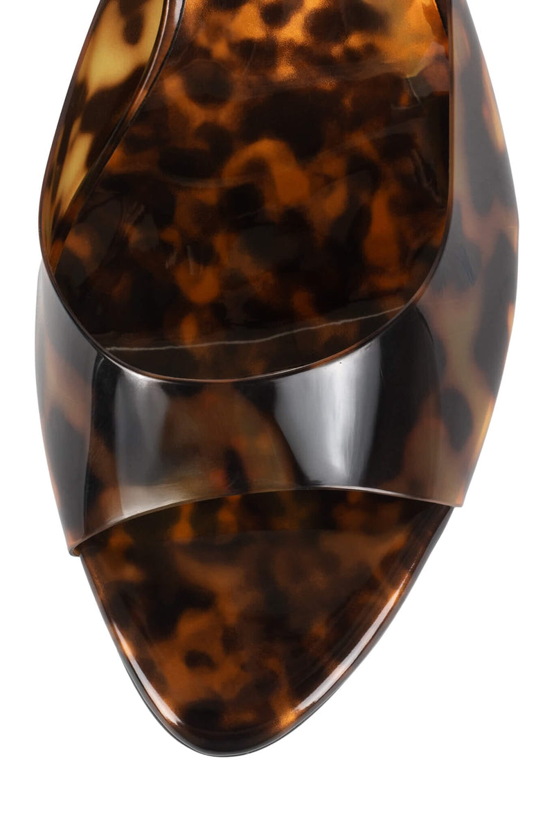 SPY-KID Jeffrey Campbell Kitten Heeled Sandal Tortoise