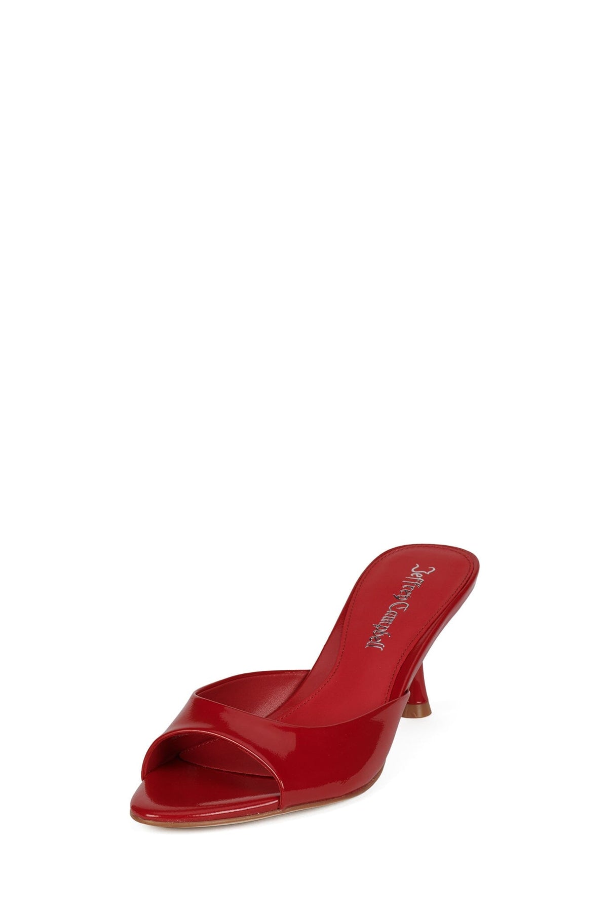 SPY-KID Jeffrey Campbell Heeled Sandal Red Crinkle Patent _hover