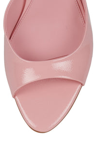 SPY-KID Jeffrey Campbell Heeled Sandal Pink Crinkle Patent