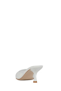 SPY-KID Jeffrey Campbell Heeled Sandal White Crinkle Patent