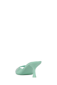 SPY-KID Jeffrey Campbell Heeled Sandal Teal Patent
